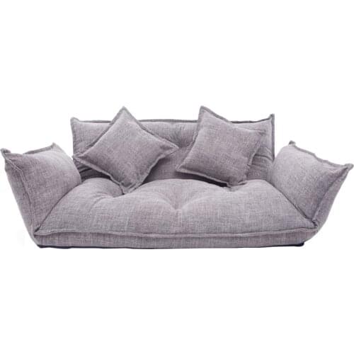 Modern Japanese Style Floor Lazy Sofa Couch Back&Arm 5 Position Adjustable Foldable Leisure Sofa Bed For Viedo Gaming