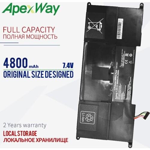 4800mAh 7.4V New C23-UX21 Laptop Battery for Asus ZenBook UX21A UX21E Ultrabook C23UX21