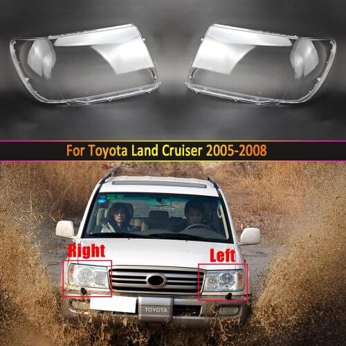 Headlight Lens For Toyota Land Cruiser 2005 ~ 2008 Car Headlamp Cover Replacement Clear Lens Auto Shell Cover
