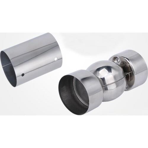 Diameter 50mm PVC Armrest Straight Joint Universal Coupling High Polymer Handrails Pipe Fitting 5pcs