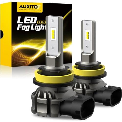 AUXITO 2PCS H8 H9 H10 H11 LED Fog Light Non-polarity 5202 880 Daytime Running Lights Canbus Error Free Bulb Car Lamp 2000Lm 24W