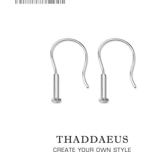 Hinged Hoop Silver Earrings from the Silver,Europe Style Karma Diy,Good Jewerly For Women,2017 Gift In 925 Sterling Silver