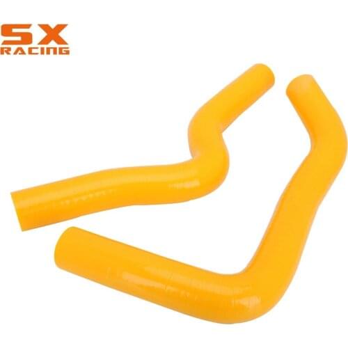Motorcycle Yellow Water Pipe Silicone Radiator Coolant Hose For SUZUKI RM85 RM 85 2002 2003 2004 2005 2006 2007 2008 Dirt Bike