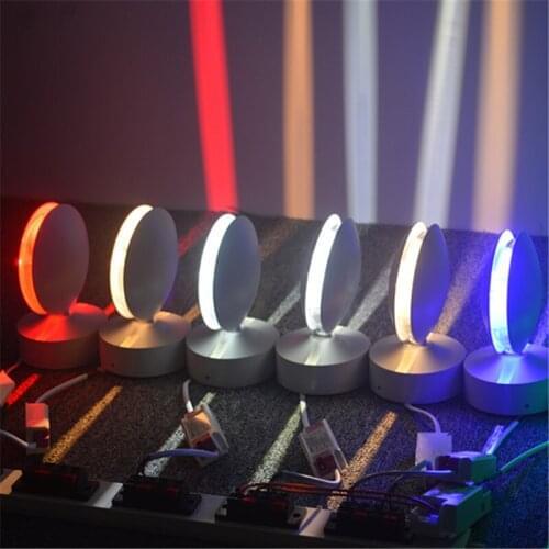 Thrisdar 360 Degree 10W RGB LED Window Sill Door Frame Wall lamp With Remote Hotel KTV Corridor Aisle Beam Ray Line Wall Lamps