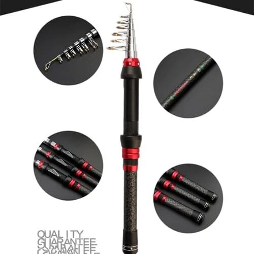 Carbon Spinning Fishing Rod Set M Power Contraction 35CM Telescopic Rock Easy To Carry Fishing Carp Feeder Rod Surf Spinning Rod