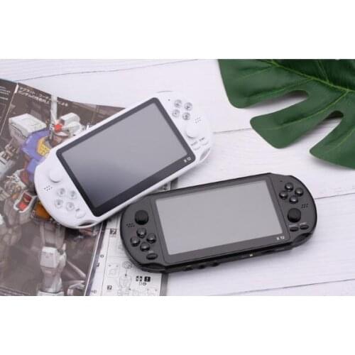 X12 32/64/128 Bit 5.1 LCD Double rocker Portable Mini Handheld Retro Game Console Video MP5 Player TF Card for GBA/NES white