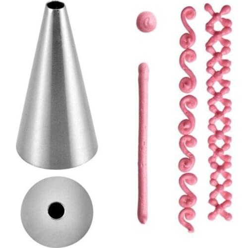 1.5mm Round Decorating Cake Piping Tips Icing Tubes Pastry Nozzles Cupcake Tools Cake Decorating Tools Writing Nozzles 2