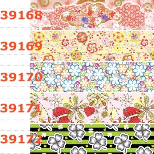 10yards - different sizes -Flowers pattern Grosgrain ribbon -beautiful flowers pattern printed ribbon