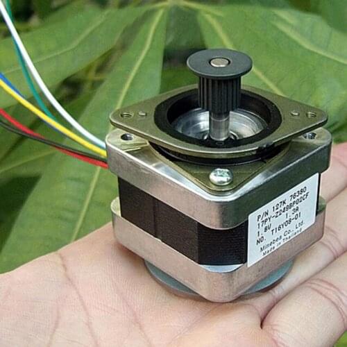 4-lead 42 Stepper Motor 42 motor 42BYGH 1.3A CE ROSH ISO CNC Laser and 3D printer With bracket + gear