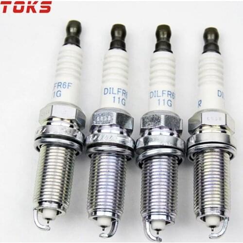 4pcs/lot Dual Iridium Spark Plug 12290-RBJ-003 DILFR6F11G For 2010 2011 Honda Insight 1.3 12290 RBJ 003 DILFR6F-11G High Quality