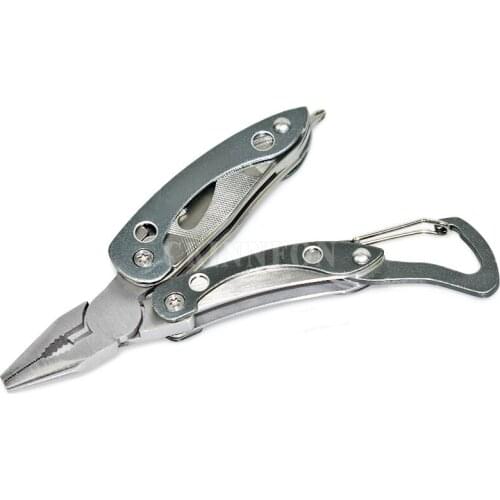 50Pcs/Lot Outdoor Camping Tool EDC Gear Tactical Folding Pocket Stainless Steel Opener Mini Travel Survival Kit Pliers