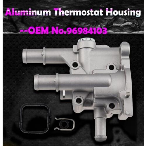 Aluminum Thermostats Housings Cover for Chevrolet Chevy Cruze Aveo Orlando for Opel Astra Zafira Signum Moka 96984103 96817255