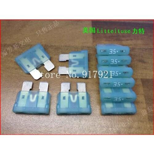 [ZOB] The United States Litteituse Netlon 35A 32V medium auto fuse insert for automobile insurance --50PCS/LOT