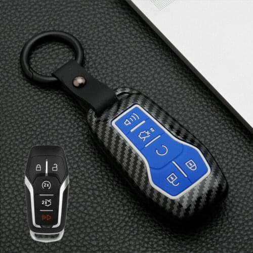 Keychain Car Key Cover Case For Ford Fusion Mondeo Mustang F-150 Explorer Edge 2015 2016 2017 2018 Car Styling Key Protection