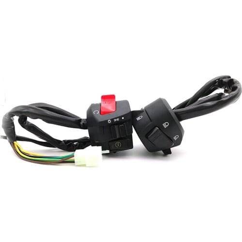 DC12V Multifunction 7/8'' 22mm Motorcycle Control Switch For Horn&Turn Light