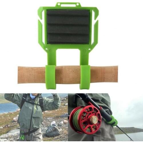 FHU Fishing Rod Holder Belt-Mounted Anti-Slip Portable Fly Portable Clips Hands Free Fishing Pole Holder for Outdoor
