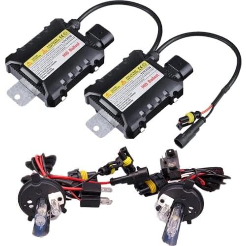 1 set Xenon H4-2 Hid Kit 35W 55W H13 xenon 9004 9007 Halogen and Xenon bulb Car light source 4300 5000 6000 8000 10000 12000