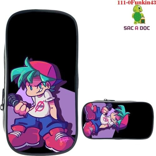 3D Print Game Friday Night Funkin Cosmetic Cases Anime Pencil Case Cartoon Stationery Makeup Zipper Beauty Case Storage Box Bag