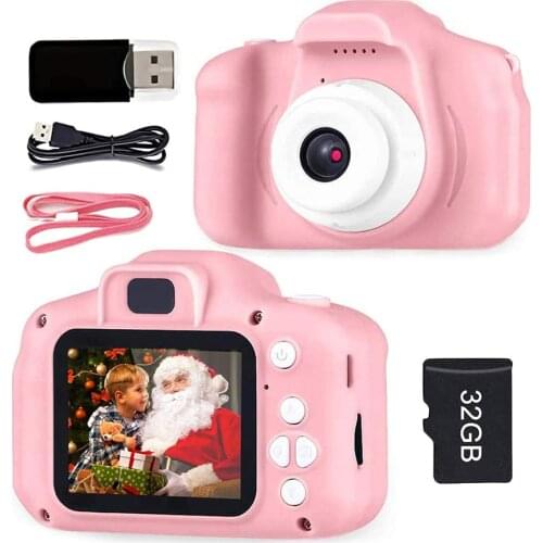 Mini Cartoon Camera 2 Inch HD Screen Educational Children Toys Portable Video Camera Digital Camera SLR Camera Camera For Kid