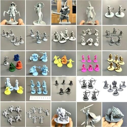 Board Game Miniature Mansions of Madness Horror Monster Warrior Monolish Okko Chronicles Dark Souls Role Playing Figure Mini Toy