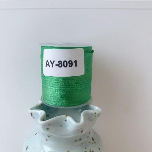 AY-8091 A Roll Wholesale 2mm-36mm 100% Pure Silk Embroidery Ribbons Handcraft Supply Double Faced Thin Taffeta Silk Ribbon