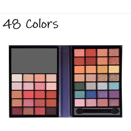 New Cosmetics 48 Colors Shimmer Matte Eyeshadow Palette Eye Shadow Long Lasting Waterproof Multicolor Makeup Palette TSLM