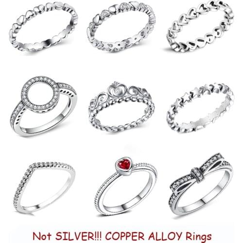 Кольца с фианитами для женщин PANJBJ China At AliExpress