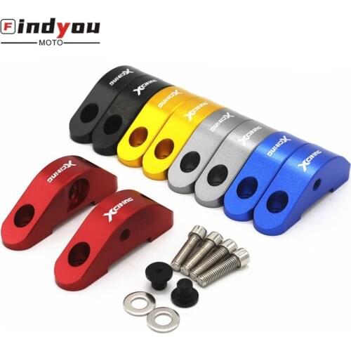 For KYMCO Motorcycle Xciting 250 300 300i NIKITA 200 300 Downtown 300 300i Rear Aluminum Mirror Riser Extenders Hole adapter Cap