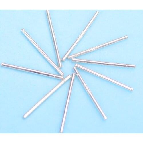 Silver Plated Thin Stick Anti-allergic Stud Earrings for Women 10 pcs per set