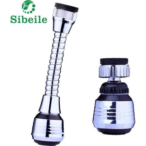 SBLE 2 Kind Zinc Alloy Shell 360 Degree Water Bubbler Swivel Head Kitchen Water Saving Faucet Aerator Nozzle Tap Adapter Device