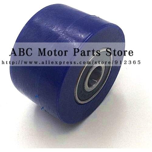 Blue 8mm Or 10mm Drive Chain Pulley Roller Slider Tensioner Wheel Guide For Pit Dirt Street Bike Motorcycle Atv Racing bike