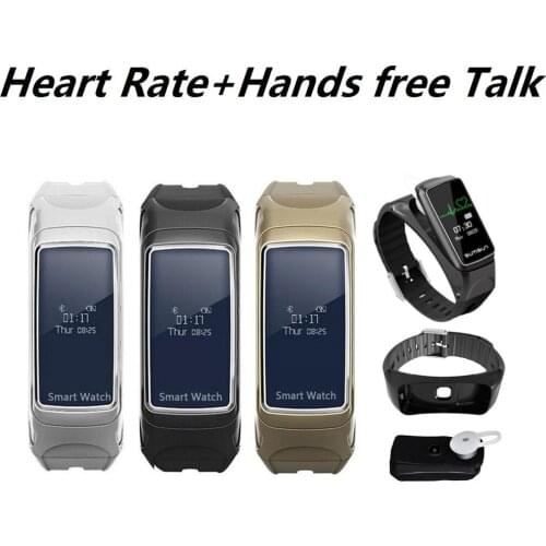 Talk Band Smart Heart Rate Tracker Bracelet Hands free Talk Wristband Bluetooth Earphone Wireless Calling PK Huaweis B3 B5