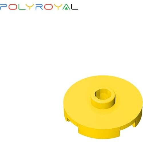 Building Blocks 2x2 round plate with holes protruding in the middle 10 PCS Creative Educational toy for children gift 18674