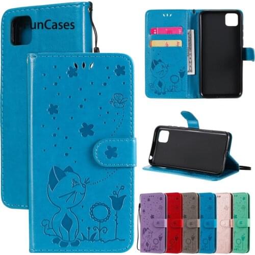 Telephone Covers For telefon Huawei Y7 2019 Solid Color Case etui Enjoy 9 Prime Y5P Y6P Y9 Y6 Csse PU Leather Flip Bag Movil