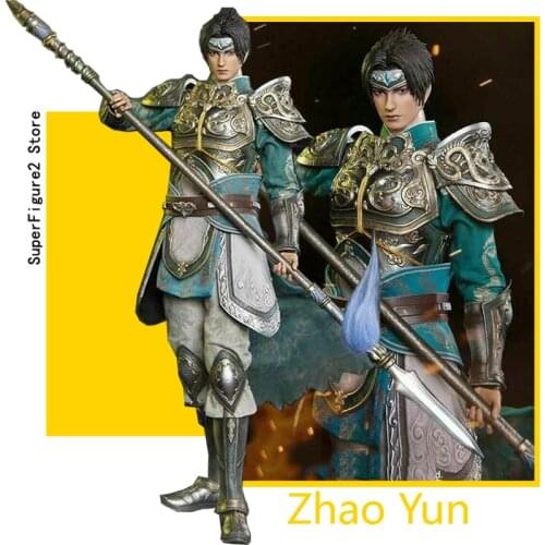 In Stock 1/6 Male Full Set Action Figure RingToys Hot Koei Game 12" Dynasty Warriors Zhao Yun Model for Fans Holiday Gifts