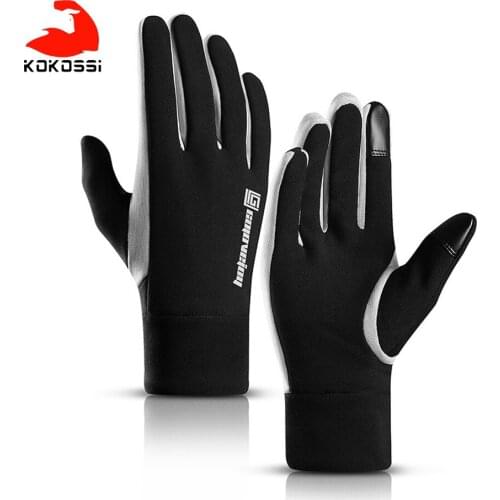 KoKossi Touch Screen Full Finger Cycling Gloves Men Women Waterproof Windproof Outdoor Sport Non-slip Winter Warm Bicycle Gloves