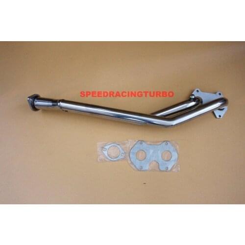 Exhaust Header Fits Mazda RX-7 84-91 1.3L 13B Non-Turbo Stainless Steel Exhaust Manifolds downpipe