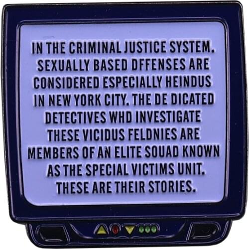 Law & Order SVU Pin Crime TV Show Fans Wonderful Collection