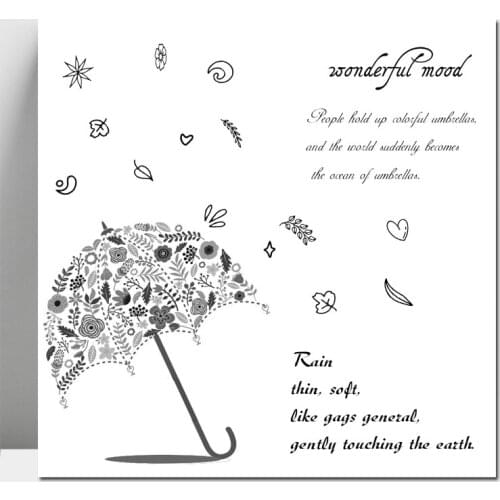 ZhuoAng Flower Umbrella Clear Stamps/Card Making Holiday decorations For scrapbooking Transparent stamps 13*13cm