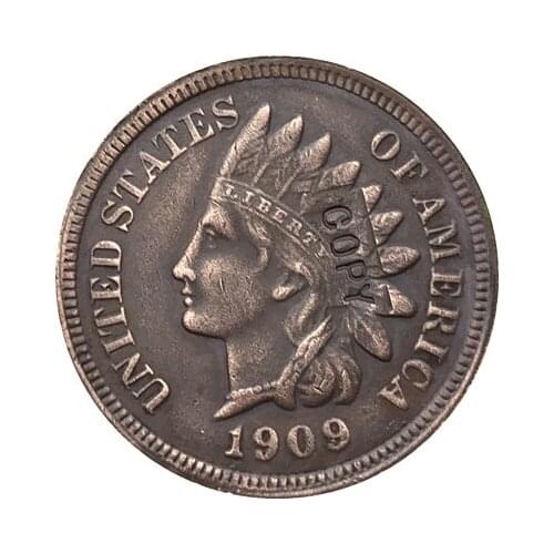 1909 Indian head cents coin copy
