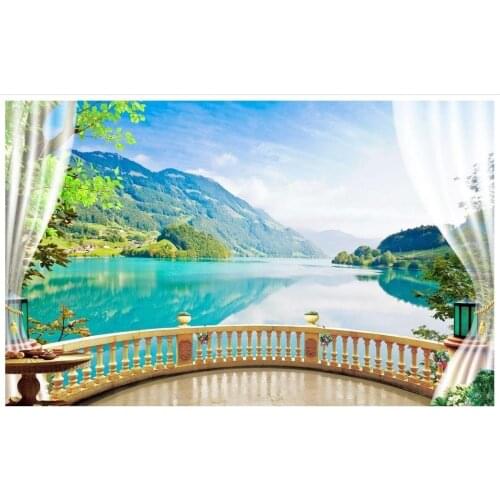 3d wallpaper custom High end 3d murals wallpaper for walls 3 d Windows TV sofa background Landscape wallpaper home decoration