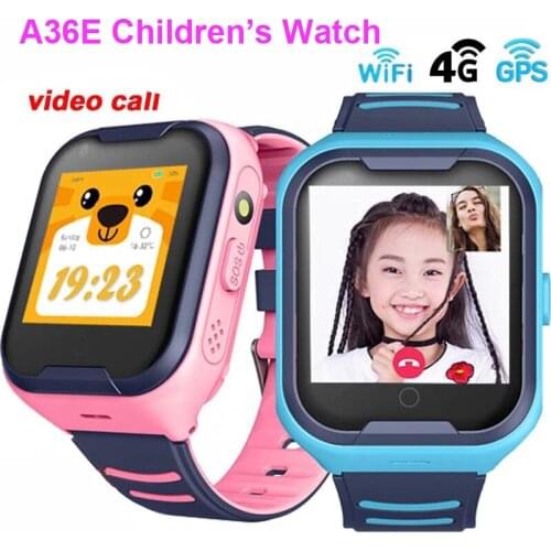 4G Network A36E Wifi GPS SOS Smart Watch Kids Video call IP67 waterproof Alarm Clock Camera Baby Watch VS Q50 Q90