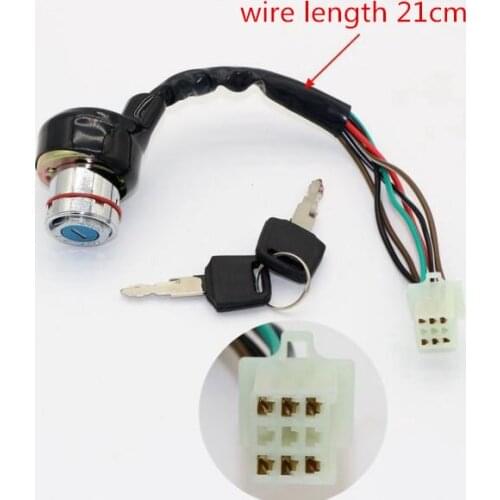6 Wire Ignition Key Barrel Switch for Motorcycle modification 150cc 200cc 250cc