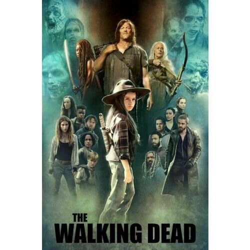 The Walking Dead Season 9 Judith Daryl Carol Michonne Jesus Art Film Print Silk Poster Home Wall Decor 24x36inch