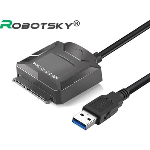 USB 3.0 To SATA Power Adapter For 3.5 inch HDD 2.5 Inch SSD Hard Disk With 12V 2A AC DC Power Adapter