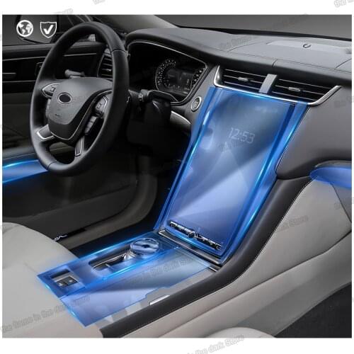 Lsrtw2017 TPU Car GPS navigation screen Interior gear Film Protective Sticker for Ford taurus 2015 2016 2017 2018 2019 2020