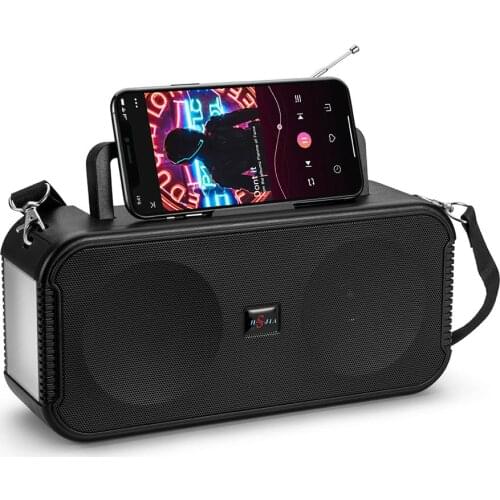 2020 New Portable Column Wireless Bluetooth bass Speaker Stereo Music Box Solar Charging Boombox waterproof USB AUX FM radio