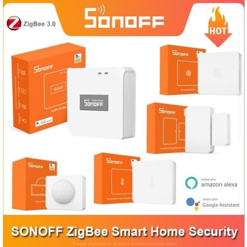 Sonoff ZBBridge Zigbee Bridge Wireless Switch Temperature & Humidity Motion Door/Window Sensor Work with WiFi Via eWeLink APP