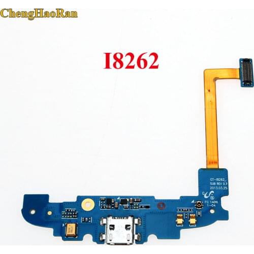 ChengHaoRan USB Charging Port Connector Charge Dock Socket Jack Flex Cable With Microphone For Samsung Galaxy Core I8262 I8260