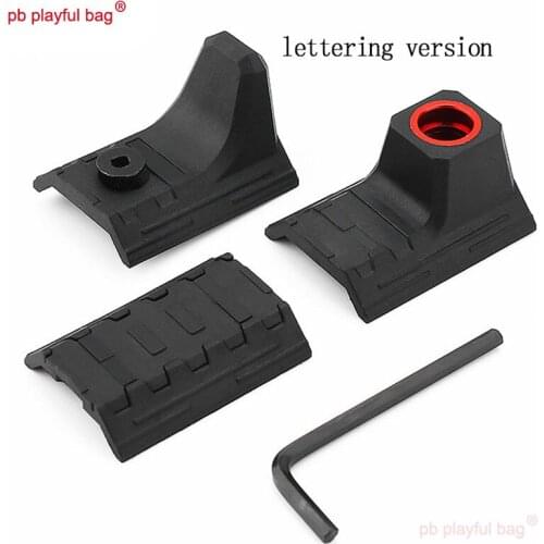 PB Playful Bag Outdoor Sports CS Equipment Gel Ball Gun MLOK System Tactical 3 Tablets Nylon Handstop Toy Accessories LG07